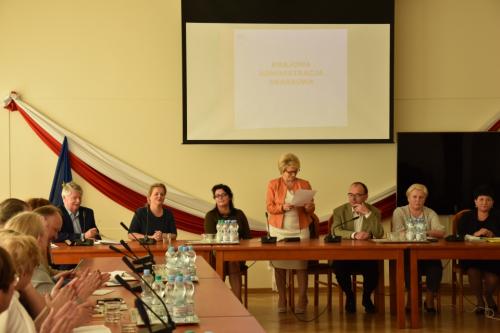 Uczestników powitała p. Elżbieta Obłuska - Skarbnik Gminy Lesznowola.